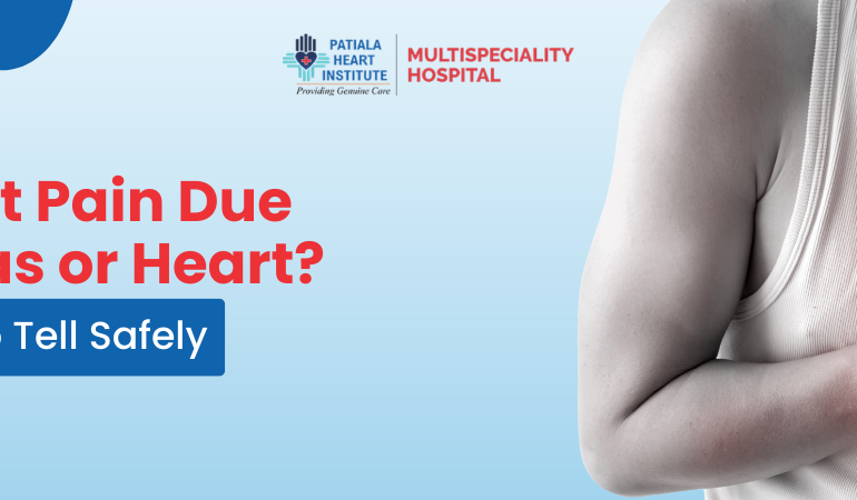 hear pain due to gas